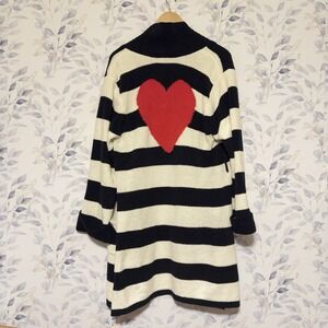 Vintage Betsey Johnson Long Sleeve Cardigan Heart Valentine's Day Women's Size M